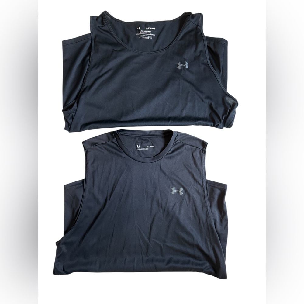 *Bundle of 2 XL Under Armour Black Men's Tank Tops